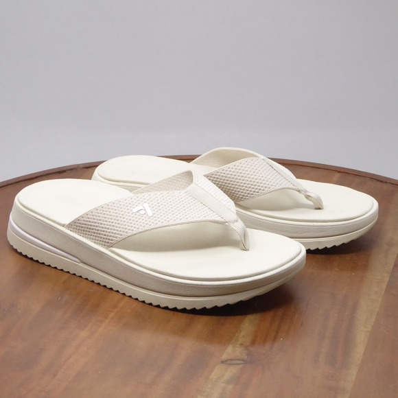 Fitflop Surff Wedge Flip Flops Women's US 8 EU 39 Ivory Cream Platform Sandals - Picture 1 of 8